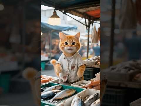 可怜的小橘猫破旧摩托坏了被朋友们嘲笑cat 猫 kitten cutecat kitty ai 猫咪 猫のいる生活 小… サムネイル