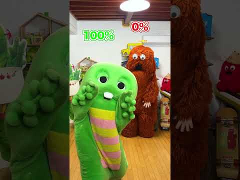 【ともだちのうた】ダンス100%・0%🕺🪩 Shorts ともだちのうた ガチャピン ムック