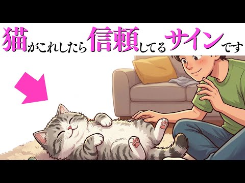 【猫が信頼してるサイン】猫の雑学 猫 ねこ サムネイル