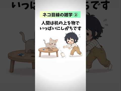 猫目線で見る人間の行動がだいたいチョロすぎる件② 猫 雑学 豆知識 トリビア 音声「VOICEVOX:ずんだもん」さん サムネイル