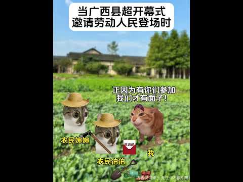 当广西县超开幕式邀请劳动人民登场 有趣 猫meme 猫meme剧场 猫meme小剧场 内容过于真实  故事 貓 猫猫m… サムネイル