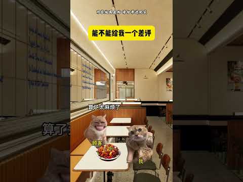 能不能给我一个差评 有趣 猫meme 猫meme剧场 猫meme小剧场 内容过于真实  故事 貓 猫猫meme小剧场…