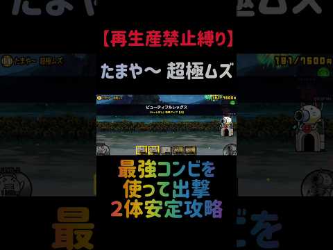 【再生産禁止縛り】トリクシーがいればたまや～ 超極ムズを出撃２体のみで攻略出来る説 にゃんこ大戦争 サムネイル