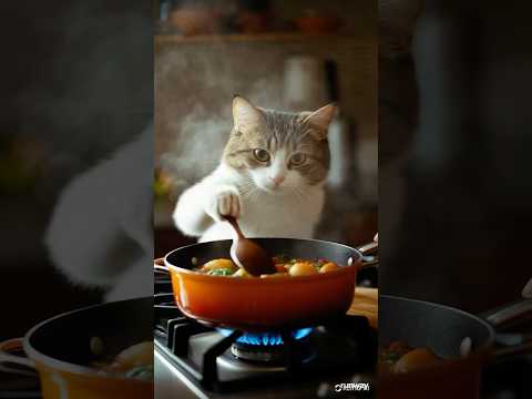 獣医も驚き｜ai猫の手作りごはんレシピ簡単健康な猫の料理で食生活改善 shorts 猫 ai猫 料理 cat cats…