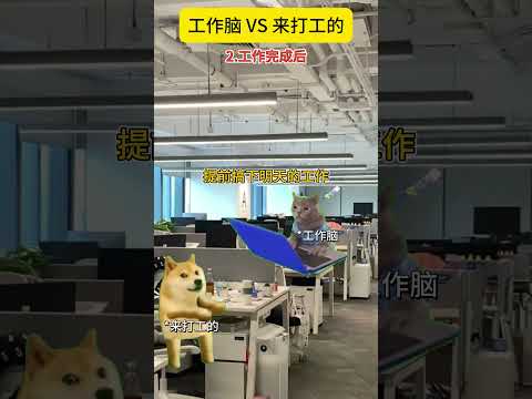 同事太过于工作脑怎么办？ 有趣 猫meme 猫meme剧场 猫meme小剧场 内容过于真实  故事 貓 猫猫meme小… サムネイル