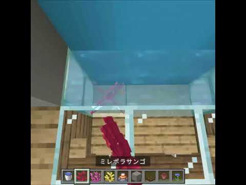 【マインクラフト】簡単に作れるシンプルすぎる水槽 サムネイル