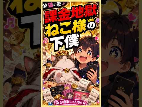 【猫あるあるの歌】制作中です🐾近日公開予定！！猫好きさんはお楽しみに😸「♪課金地獄ねこ様の下僕」／音楽にゃんちゅ サムネイル