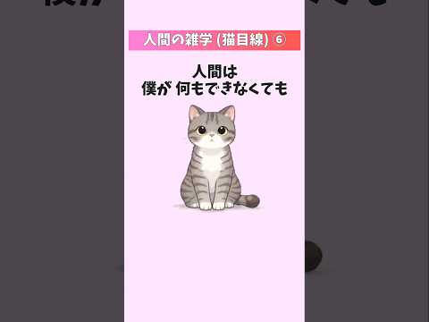 猫から見た人間が愛おしすぎた件【人間の雑学(猫目線)⑥】  猫 雑学 豆知識 トリビア 音声「VOICEVOX:ずんだ… サムネイル