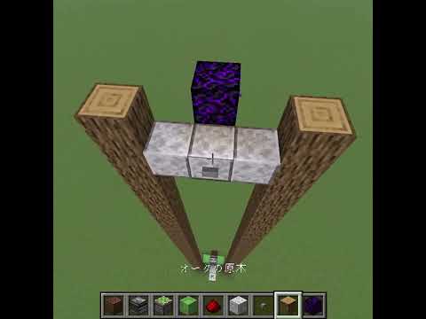 【マインクラフト】簡単に作れる超便利なエレベーター【JAVA版限定】 サムネイル