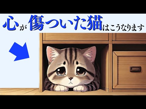 【猫の心が傷ついているサイン】猫の雑学 サムネイル
