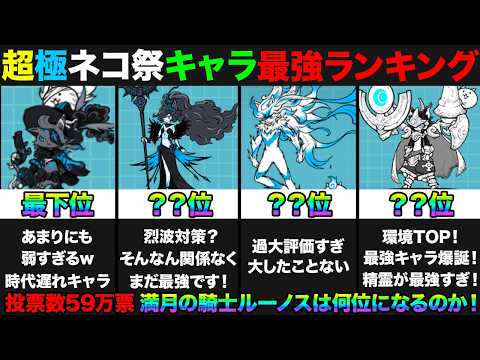 【超極ネコ祭】満月の騎士ルーノスは何位になるのか！超極ネコ祭キャラ最強ランキング！みんなの投票で作ってみたら面白すぎた… サムネイル