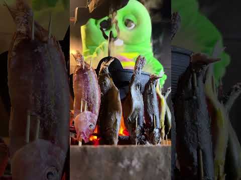 とある古民家でのひととき shorts ガチャピン 囲炉裏 炉端焼き 古民家 サムネイル
