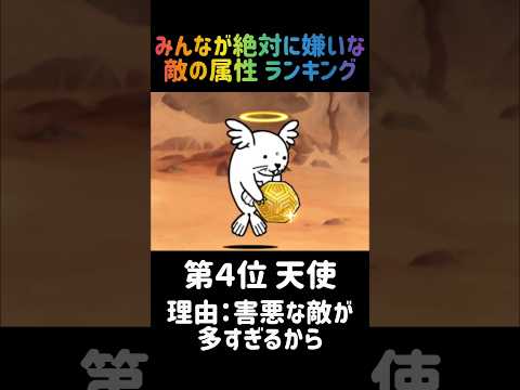 【属性界の頂点】みんなが絶対に嫌いな敵の属性ランキング にゃんこ大戦争 サムネイル