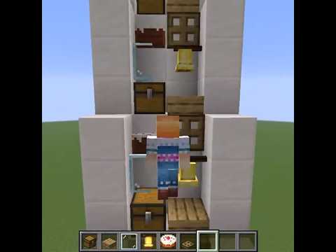 【マインクラフト】簡単に作れる超高速で登れる階段【JAVA版限定】 サムネイル