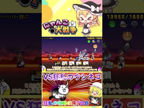【にゃんこ大戦争】突撃しすぎwVS狂乱のウシネコ【ゆっくり】【7日目】【動画切り抜き】 サムネイル