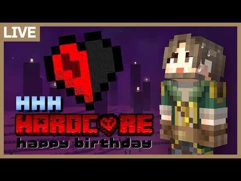 【リベンジ】ハート0.5でハードコアエンドラ討伐に挑戦！【マイクラ】 サムネイル