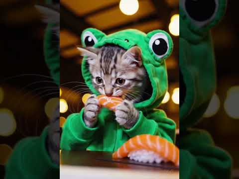 AIcatshorts funny catkitten 猫マジック寿司susi サムネイル
