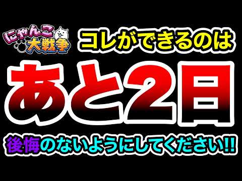 あと2日！これが最後のチャンスです！！！　にゃんこ大戦争 サムネイル