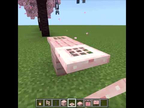 【マインクラフト】簡単に作れる桜のブランコ サムネイル