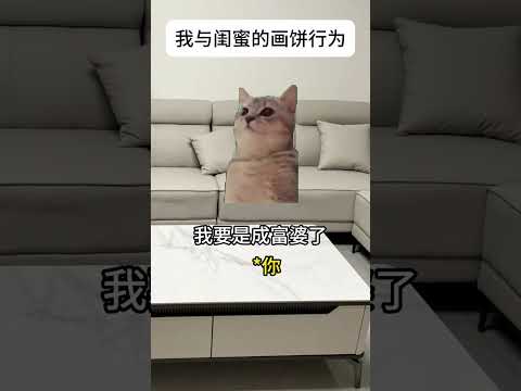 我与闺蜜的画饼行为 有趣 猫meme 猫meme剧场 猫meme小剧场 内容过于真实  故事 貓 猫猫meme小剧场… サムネイル