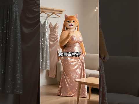 大胖橘乔装打扮，请教花豹穿搭问题 funny shorts viralshorts ai サムネイル