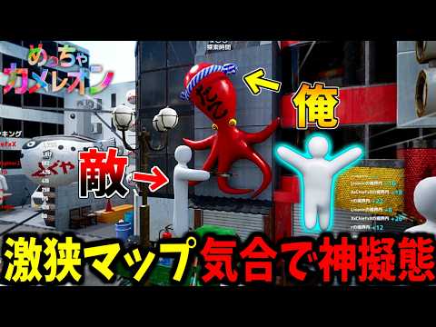 【めっちゃカメレオン】激狭ステージで天才的な発想で神擬態かくれんぼ