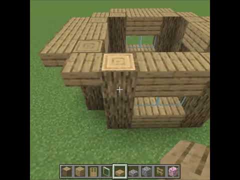 【マインクラフト】簡単に作れる村にありそうな家 サムネイル