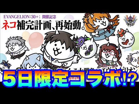 衝撃！エヴァンゲリオンコラボが5日間限定で復活！！　にゃんこ大戦争　battlecats　【オレンジチャンネル】 サムネイル