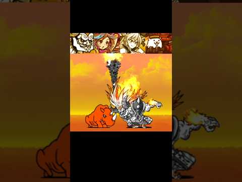 [냥코대전쟁] 투뿔소 vs 울슈레 냥코대전쟁 battlecats にゃんこ大戦争 サムネイル