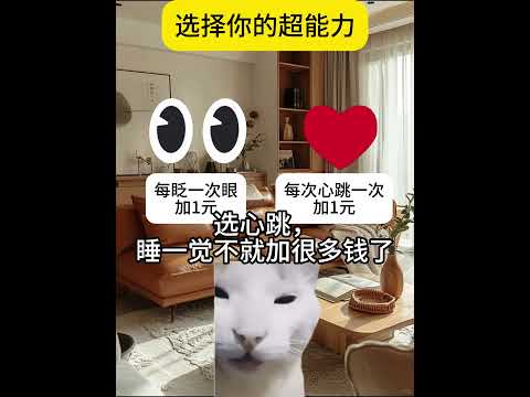 选择你的超能力 有趣 猫meme 猫meme剧场 猫meme小剧场 内容过于真实  故事 貓 猫猫meme小剧场 喵不… サムネイル