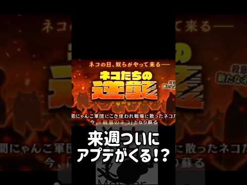 【にゃん大速報】ついに来週アプデがきます にゃんこ大戦争