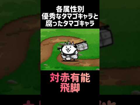 【泰山圧卵】属性別優秀なタマゴキャラと腐ったタマゴキャラ にゃんこ大戦争 サムネイル