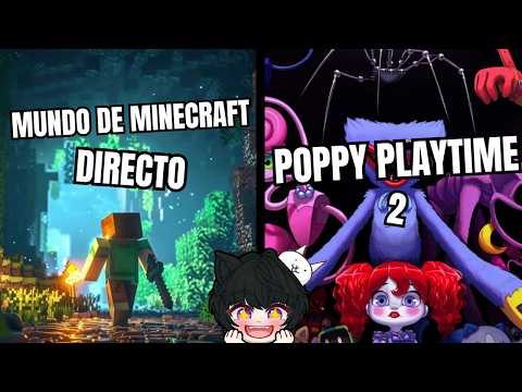 Pasando Poppy Playtime 2 y servidor de Minecraft -  DIRECTO サムネイル