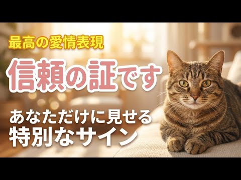 【猫があなたを見つめる時の本音】猫の雑学 猫 ねこ サムネイル
