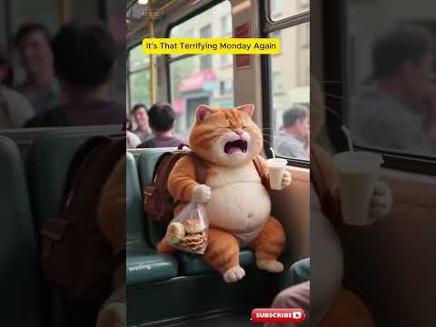話題沸騰！恐怖の月曜日に笑顔を届ける猫たちの神回動画
