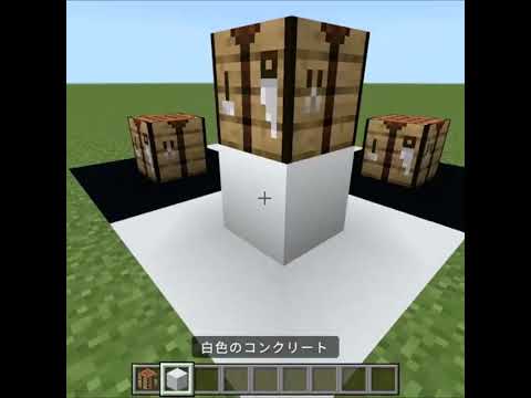 【マインクラフト】簡単に作れる目の錯覚 サムネイル