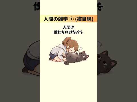 猫目線の【人間の雑学①】猫目線の理解不能なちょっと変でちょっと不思議な存在 猫 雑学 豆知識 トリビア 音声「VOIC… サムネイル