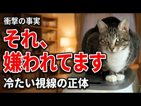 【早く気づいて...】猫が大嫌いな飼い主にだけ見せる行動 サムネイル
