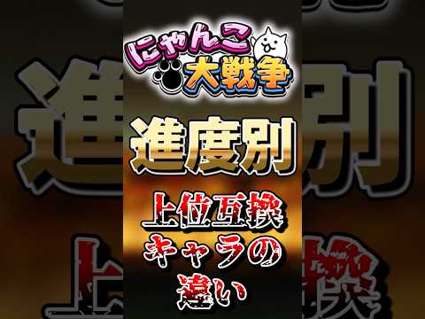 【にゃんこ大戦争】進度別上位互換キャラの違いにゃんこ大戦争 ゆっくり サムネイル