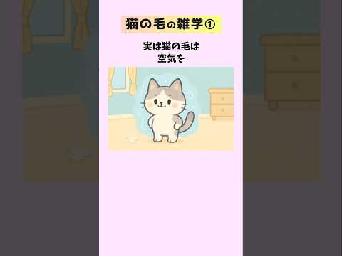 猫の毛の雑学22選①【猫毛・抜け毛・毛づくろい】 #猫 #雑学 #豆知識 #トリビア 音声「VOICEVOX:ずんだも…
